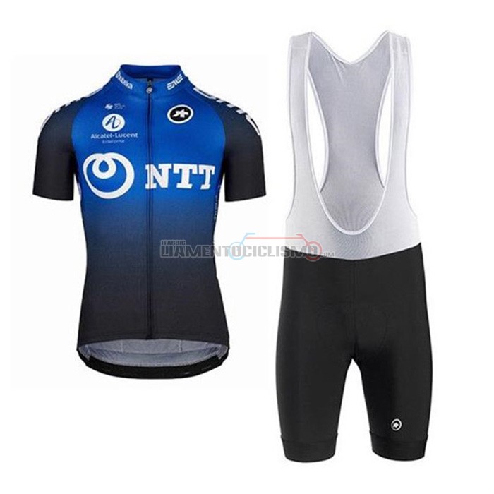 Abbigliamento Ciclismo NTT Pro Cycling Manica Corta 2020 Blu Nero